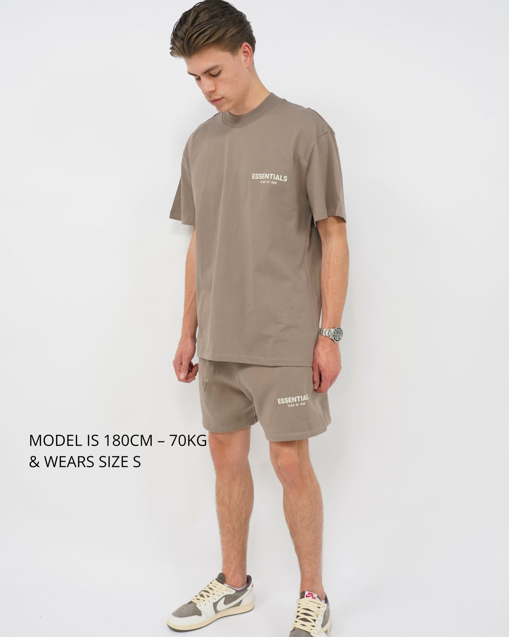 Fear of God Essentials Desert Taupe Summer set