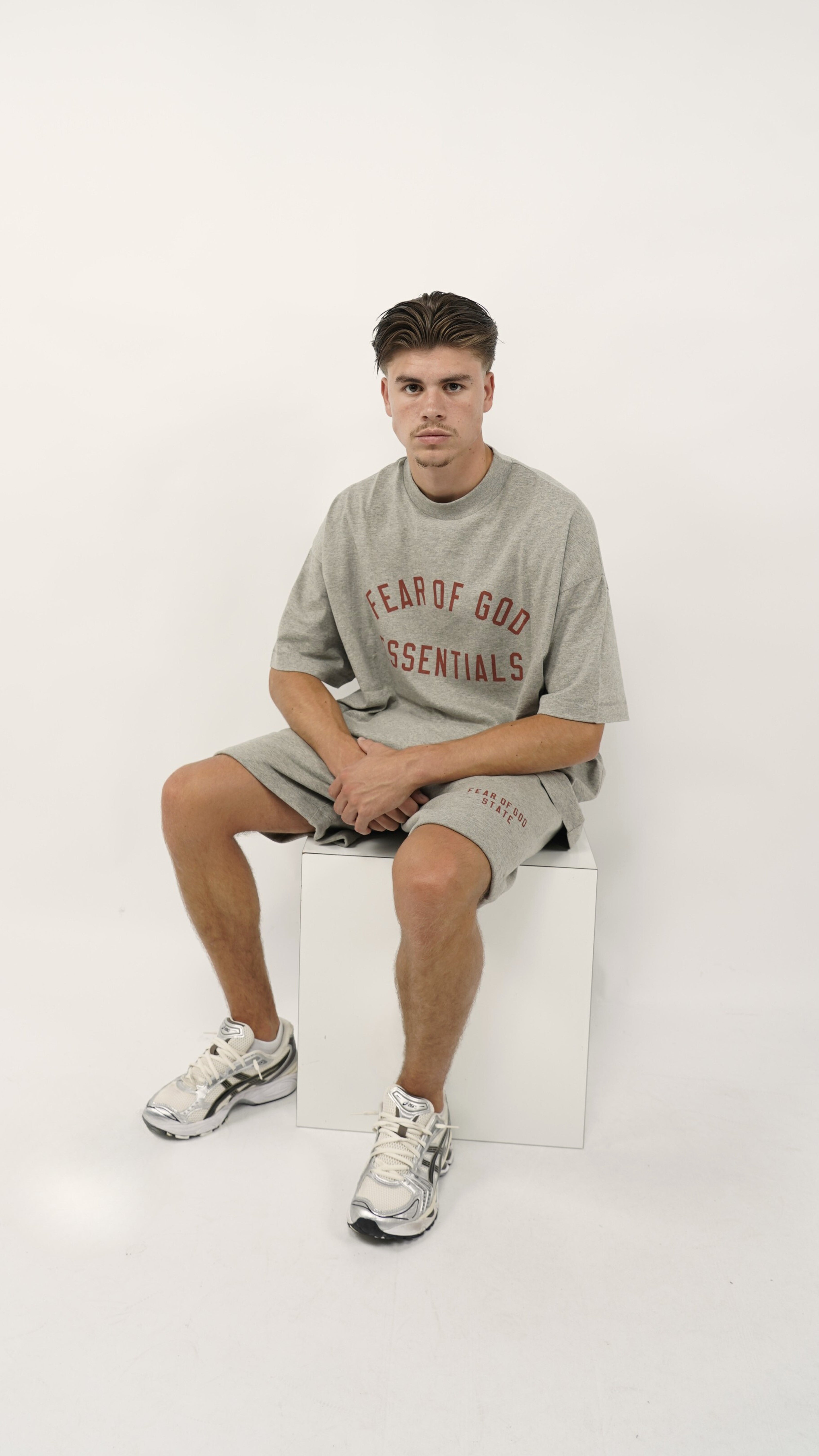 Fear of God Essentials FW24 Dark Heather Summer Set