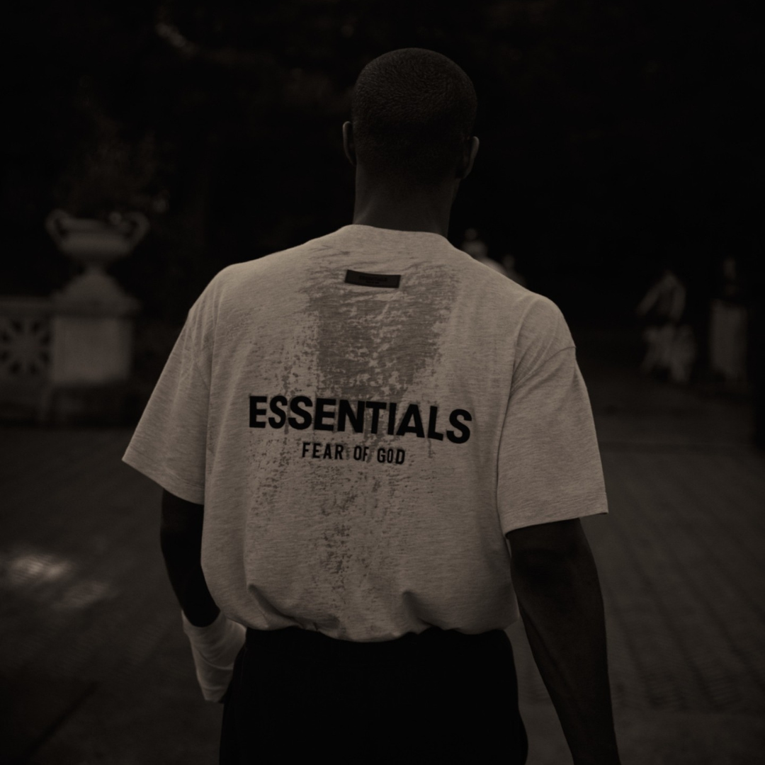 Fear of God Essentials Light Oatmeal Shorts