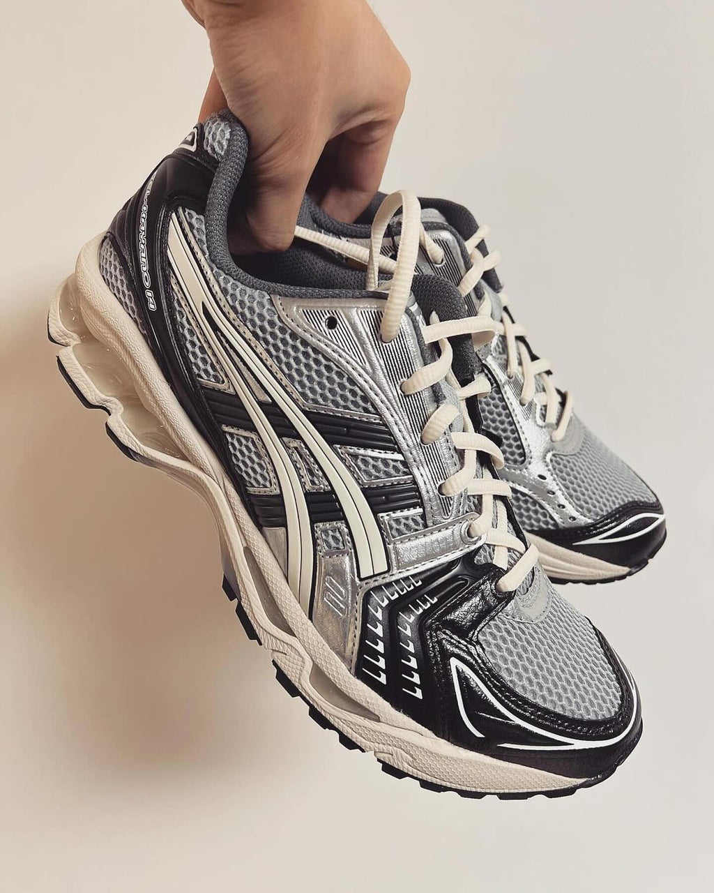 ASICS Gel-Kayano 14 Black Glacier Gray Silver