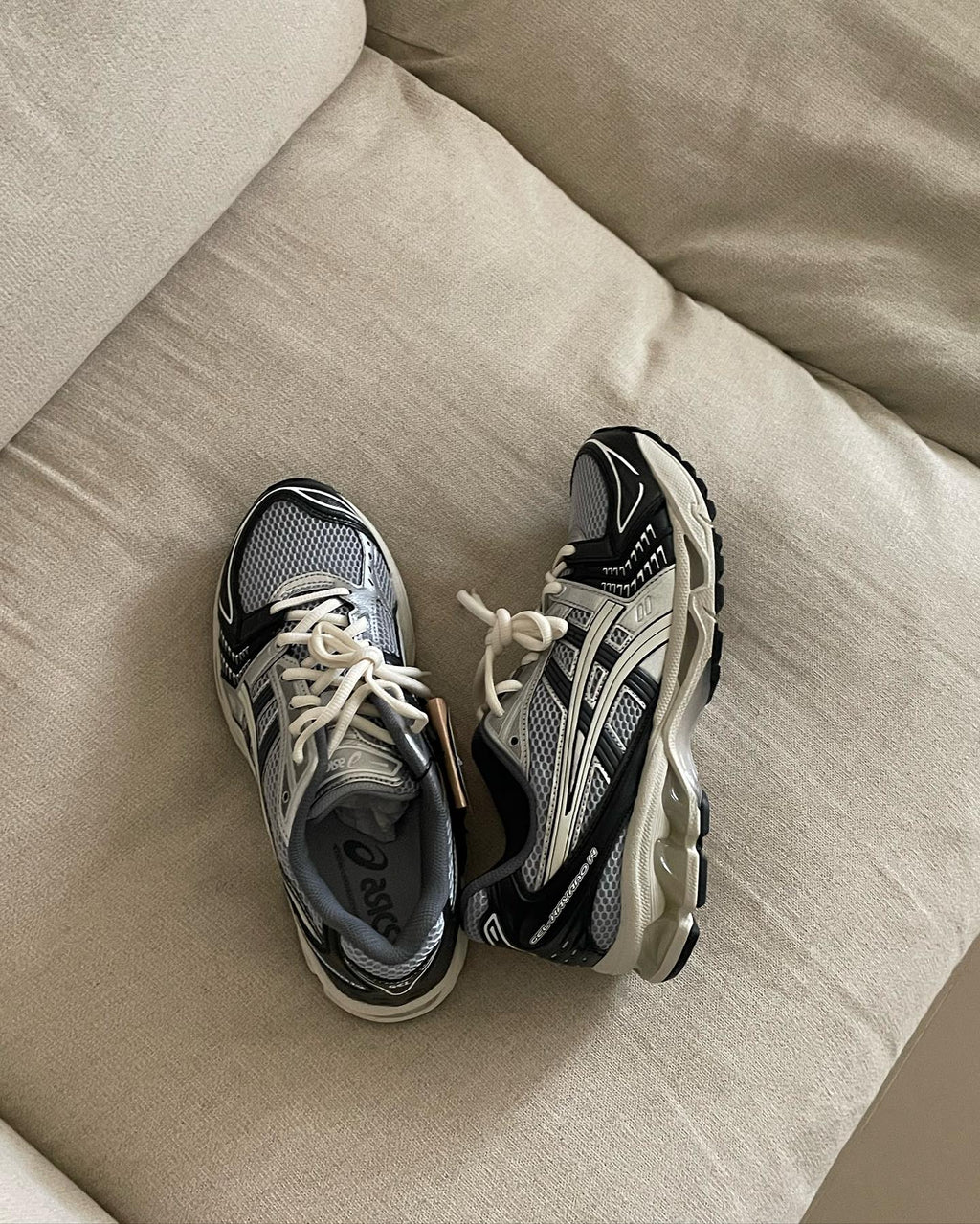 ASICS Gel-Kayano 14 Black Glacier Gray Silver