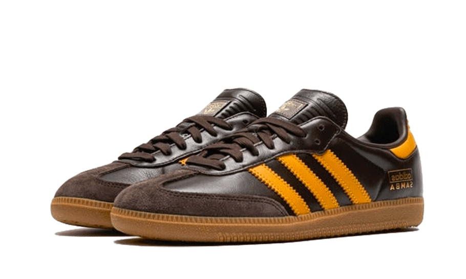Adidas Samba OG Marron Foncé Jaune