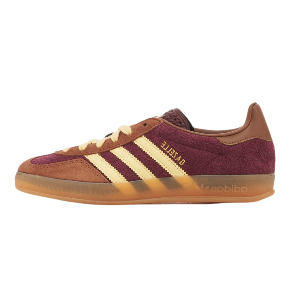 Adidas Gazelle Indoor Maroon Almost Yellow