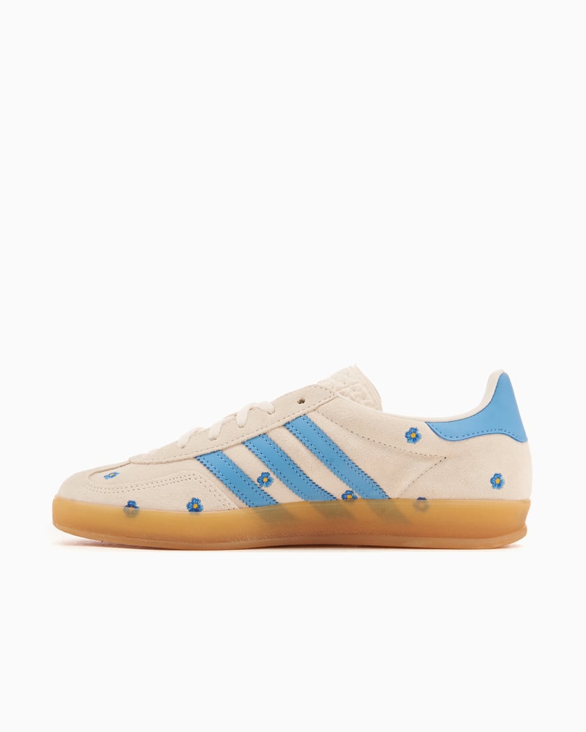 Adidas Gazelle Indoor Bleu clair à motif floral (Femme)