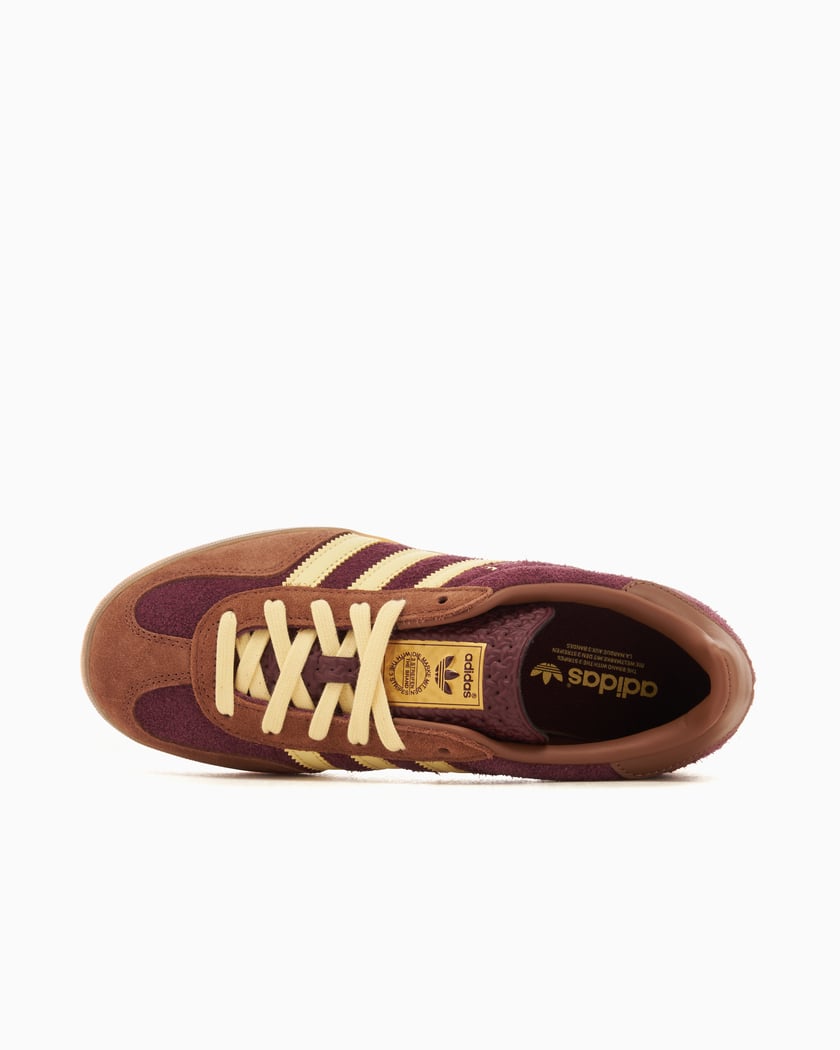 Adidas Gazelle Indoor Maroon Almost Yellow