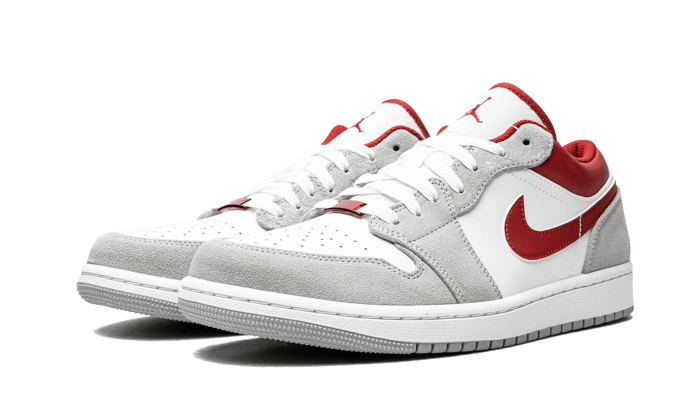 Air Jordan 1 Low SE Light Smoke Gray Gym Red