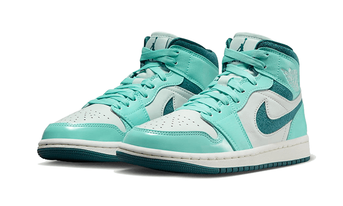 Air Jordan 1 Mid Turquoise Délavé