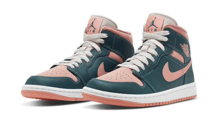 Air Jordan 1 Mid Vert Turquoise Foncé