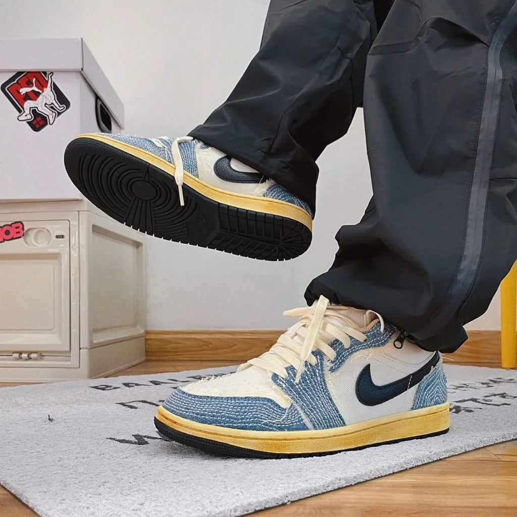 Air Jordan 1 Low SE WRMK Sashiko Denim