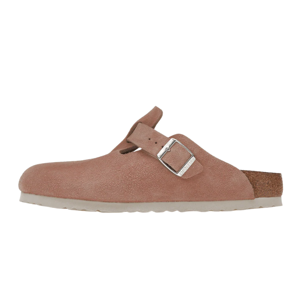 Birkenstock Boston Soft Footbed Suede Pink Clay