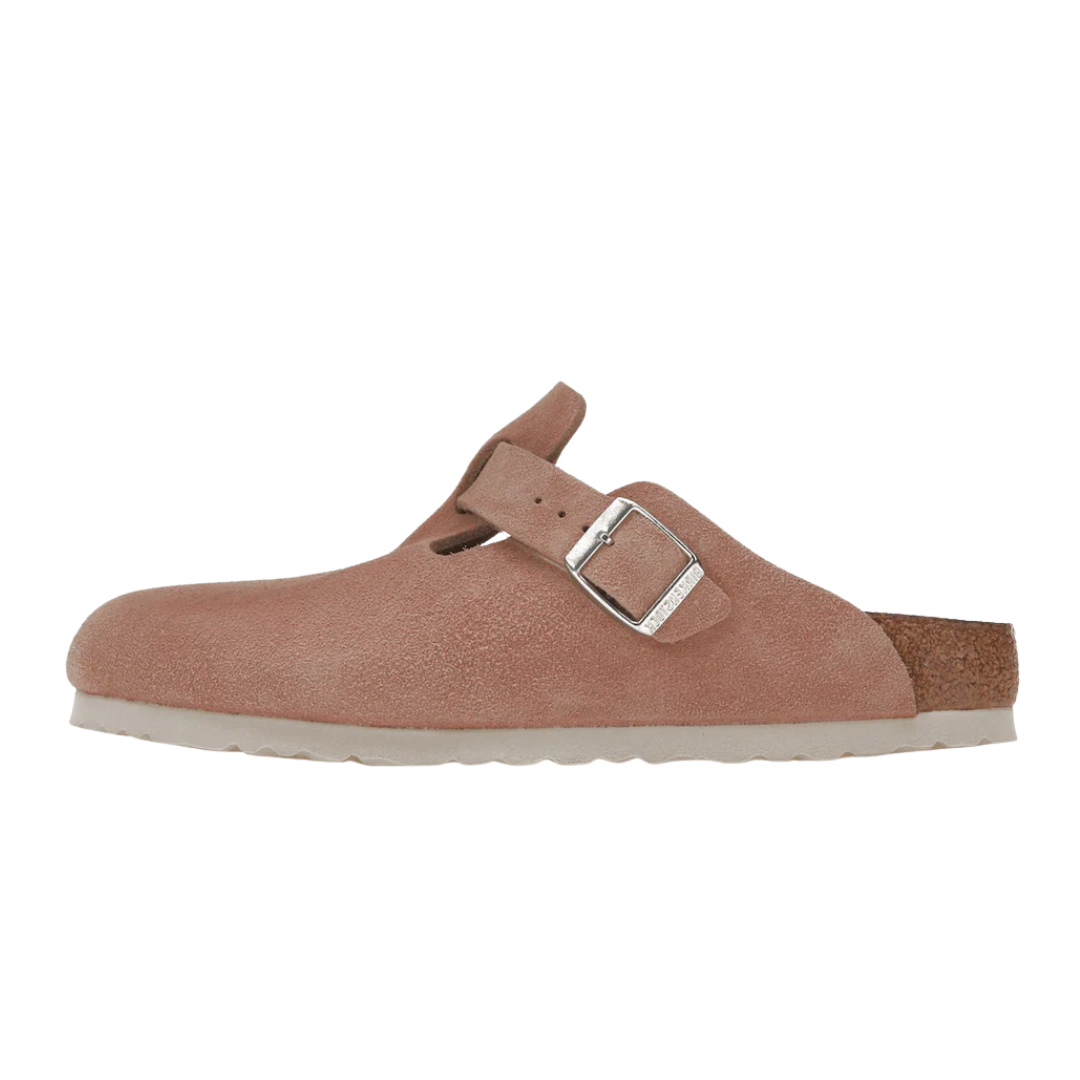 Birkenstock Boston Soft Footbed Suede Pink Clay