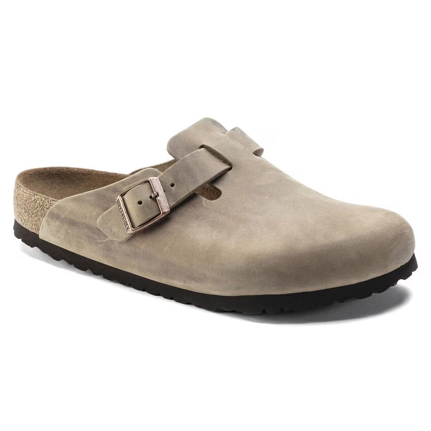 Birkenstock Boston Soft Footbed Oiled Leather Tobacco Brown