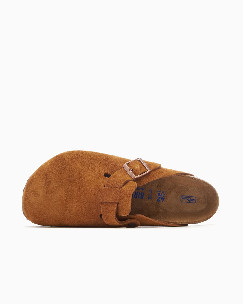 Birkenstock Boston Soft Footbed Suede Mink