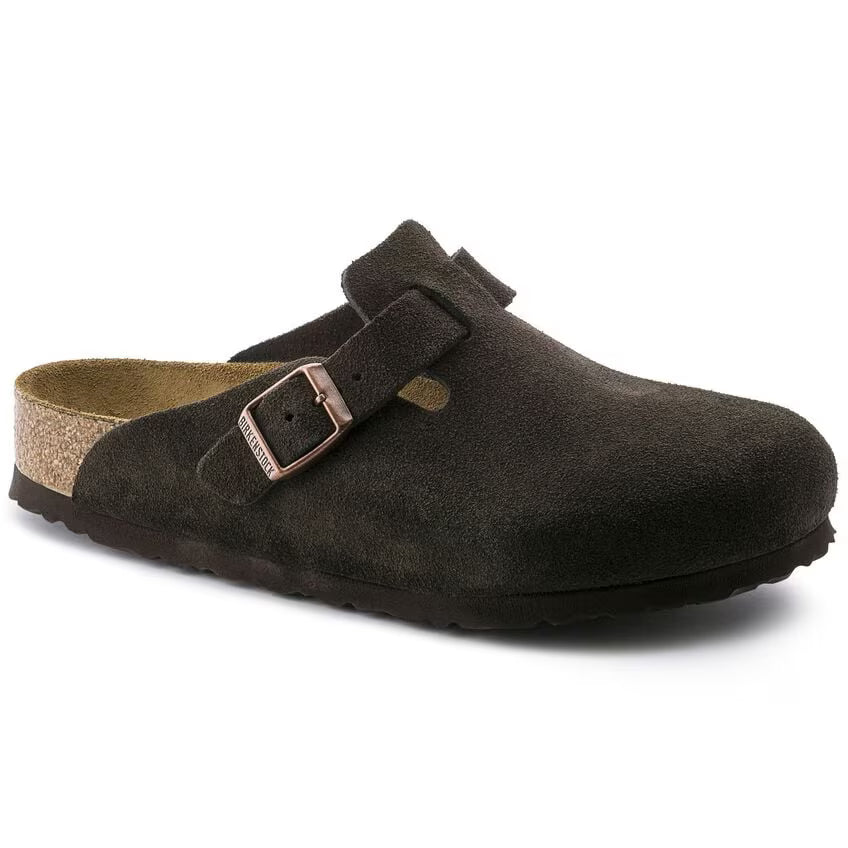Birkenstock Boston Soft Footbed Suede Mocha