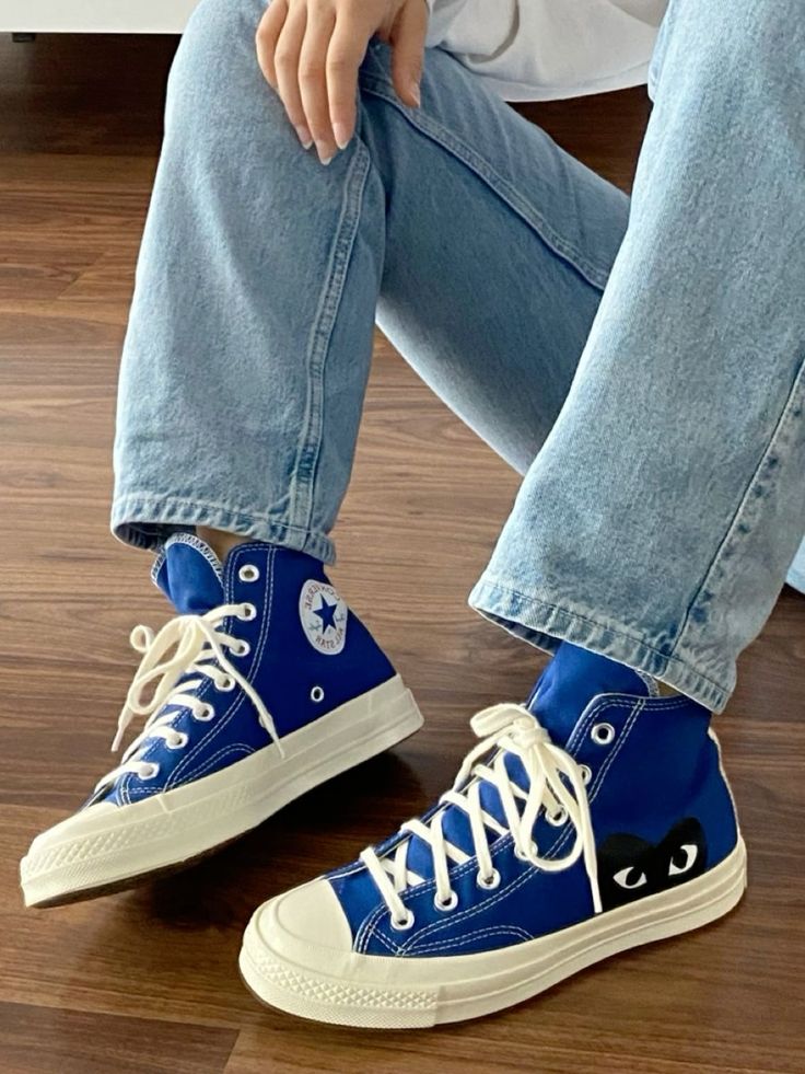Converse Chuck Taylor All Star 70 Hi Comme des Garcons PLAY Blue Quartz