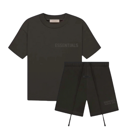Fear of God Essentials Off Black Summer Set