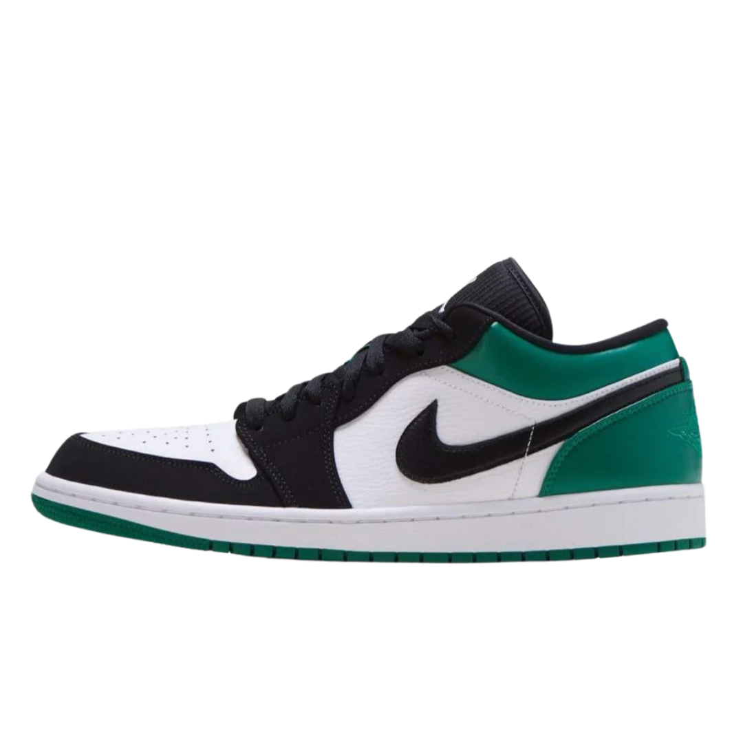 Jordan 1 Low Blanc Noir Vert Mystique
