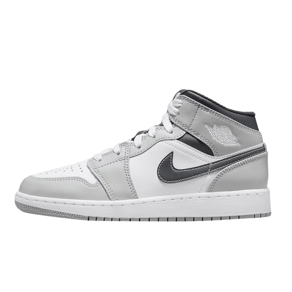 Jordan 1 Mid Gris Fumée Clair (GS)