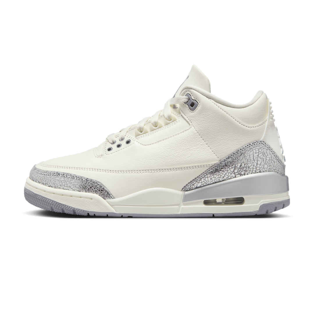 Jordan 3 Retro Sail Gris Ciment (Femme)