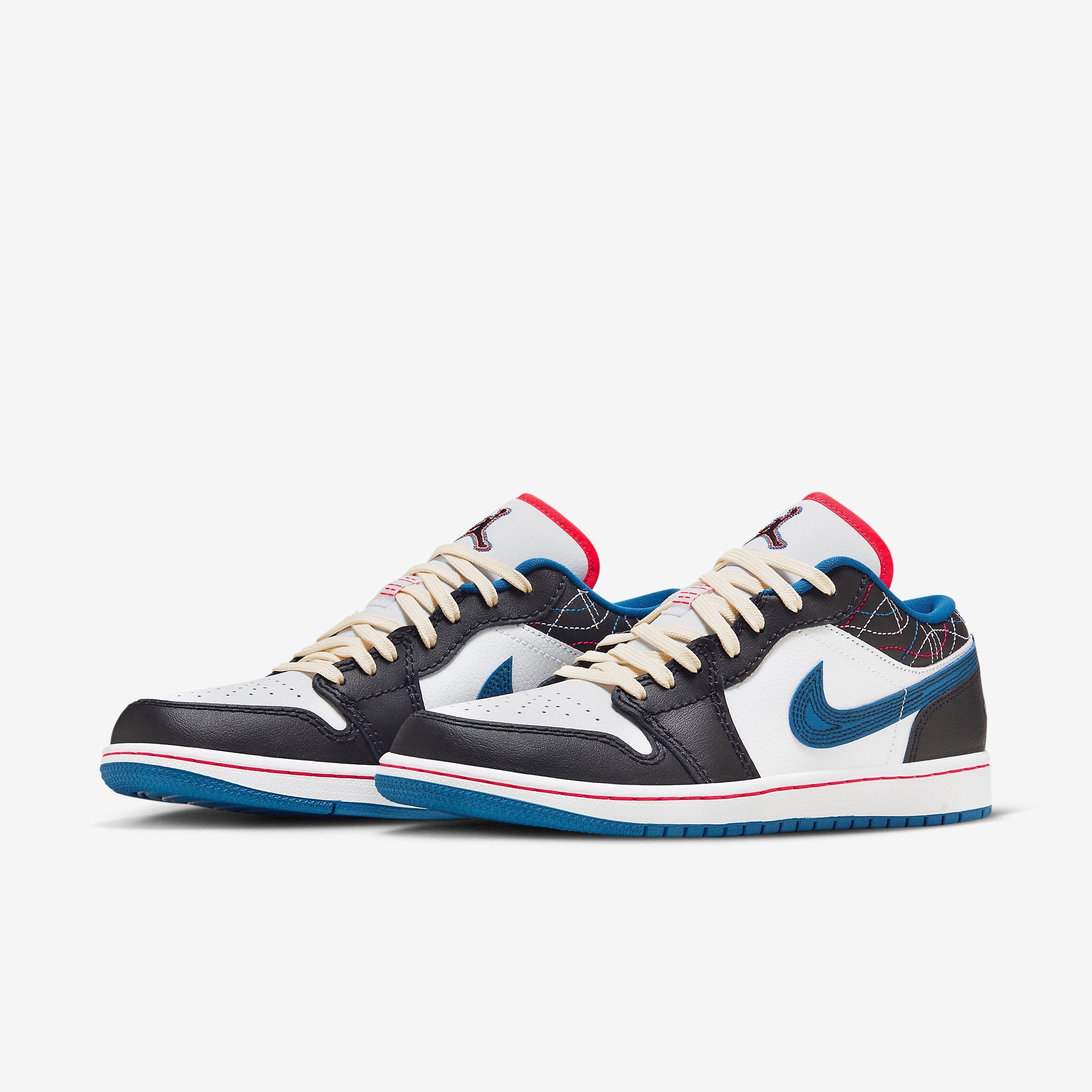 Jordan 1 Low SE Sashiko bleu industriel