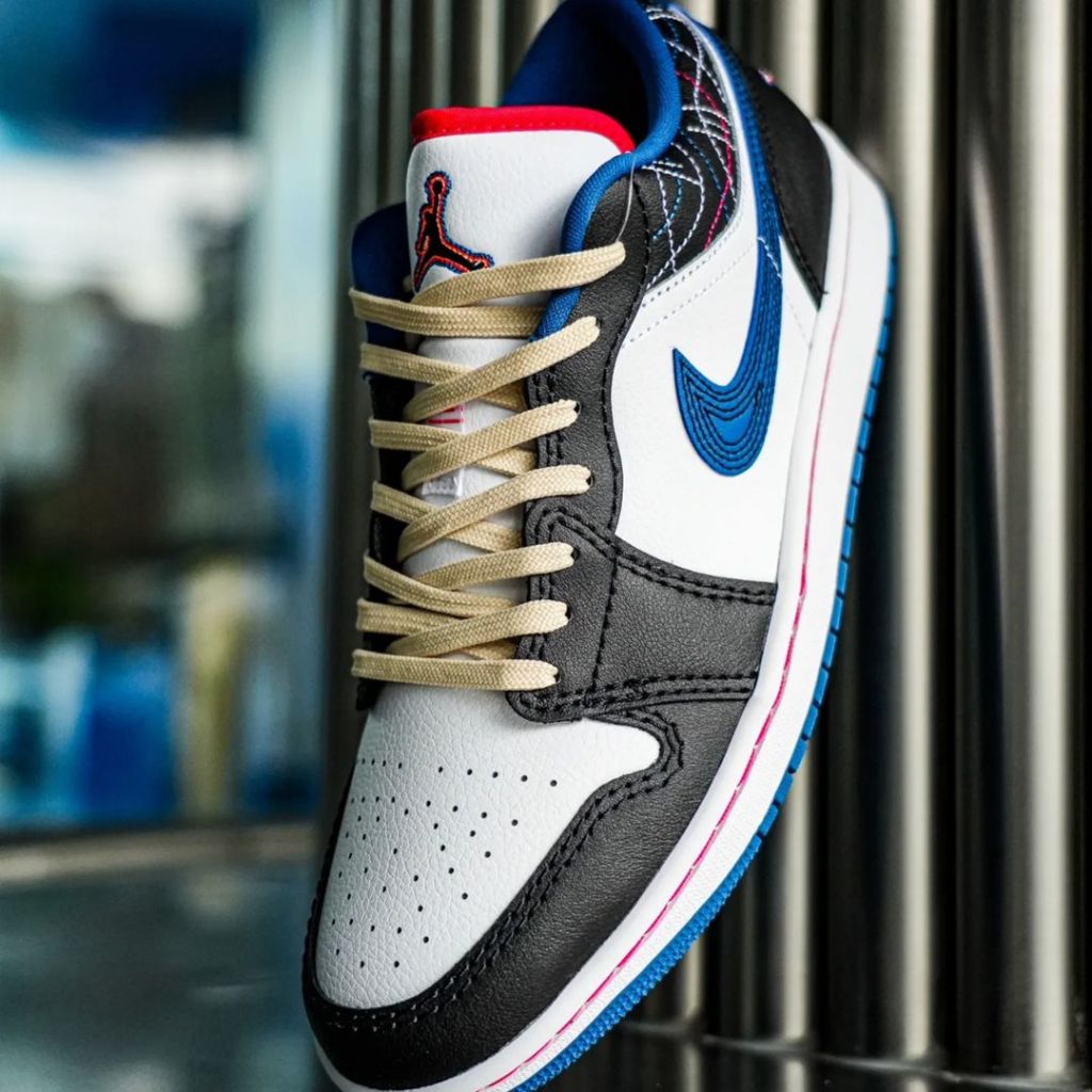 Jordan 1 Low SE Sashiko bleu industriel