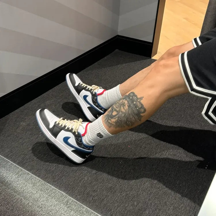 Jordan 1 Low SE Industrial Blue Sashiko