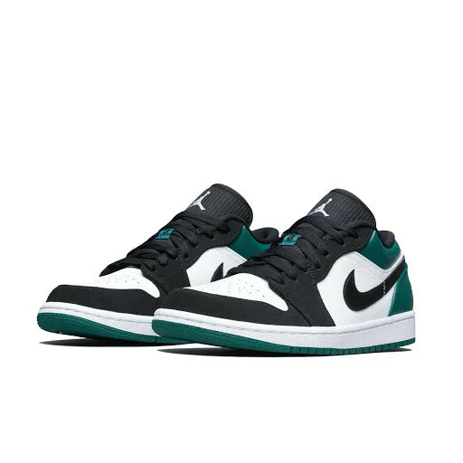 Jordan 1 Low Blanc Noir Vert Mystique