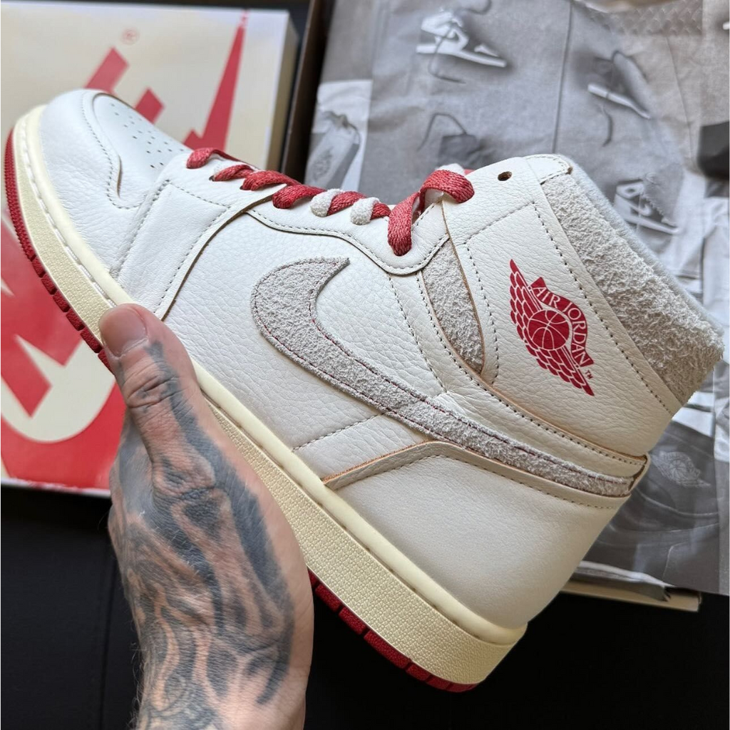 Jordan 1 Retro High Rare Air Sail Cinnabar (Femme)