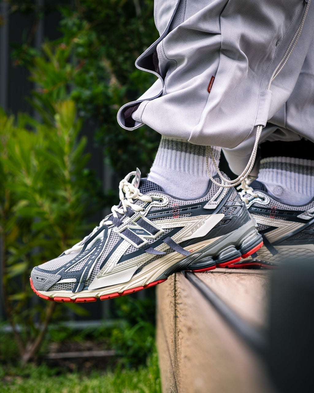 New Balance 1906A Slate Gray Drift Red