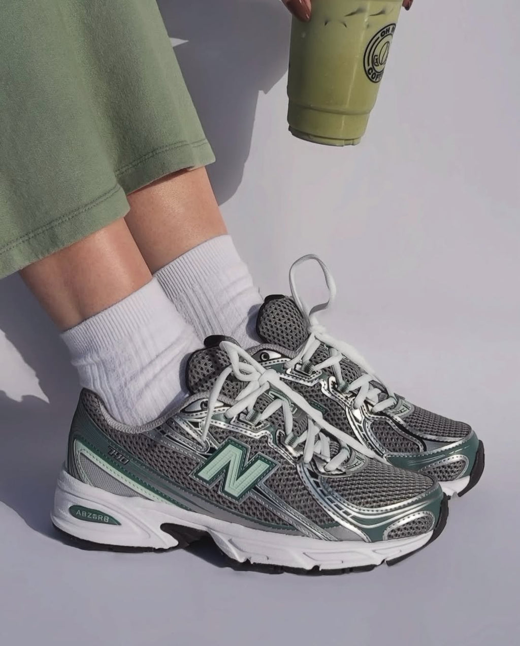 New Balance 740v2 Silver Metallic New Spruce