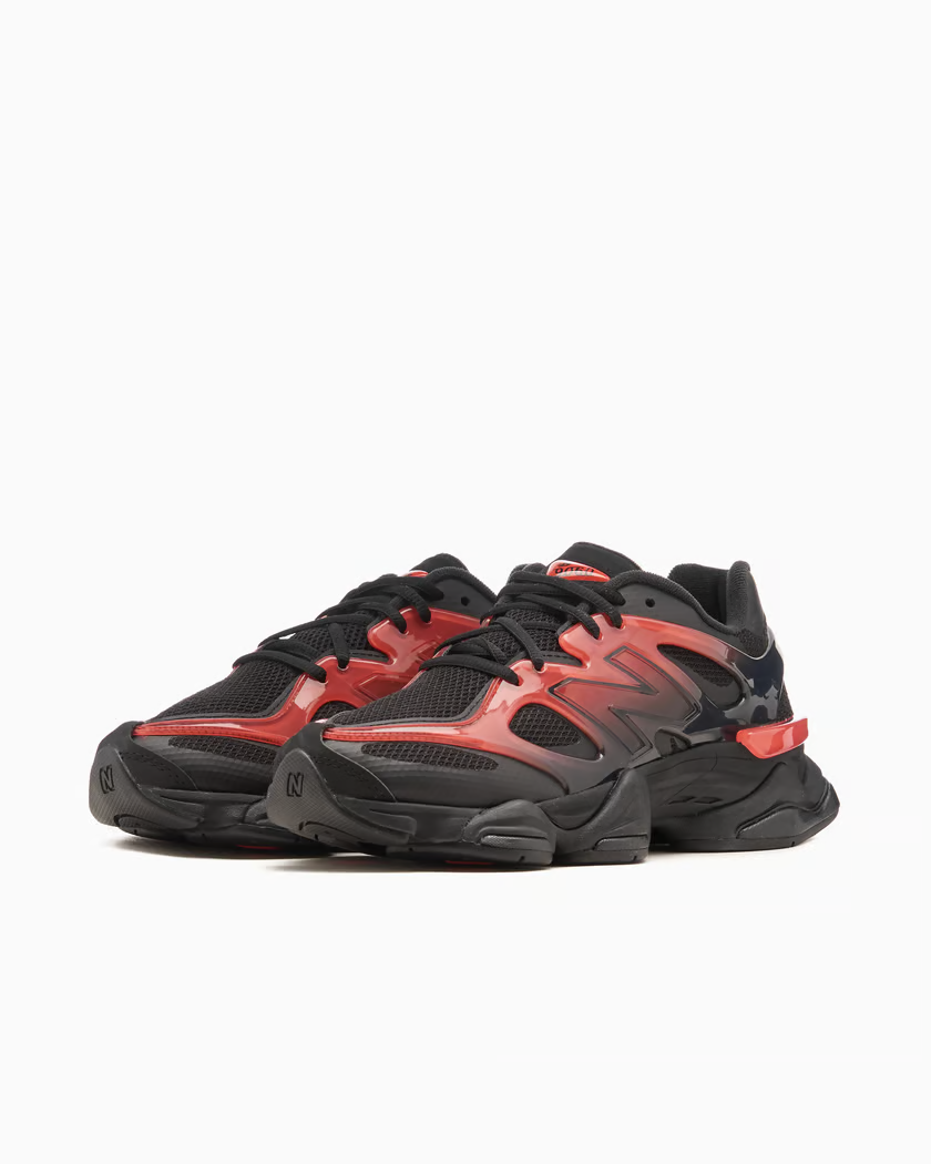 New Balance 9060 Black Red Gradient 