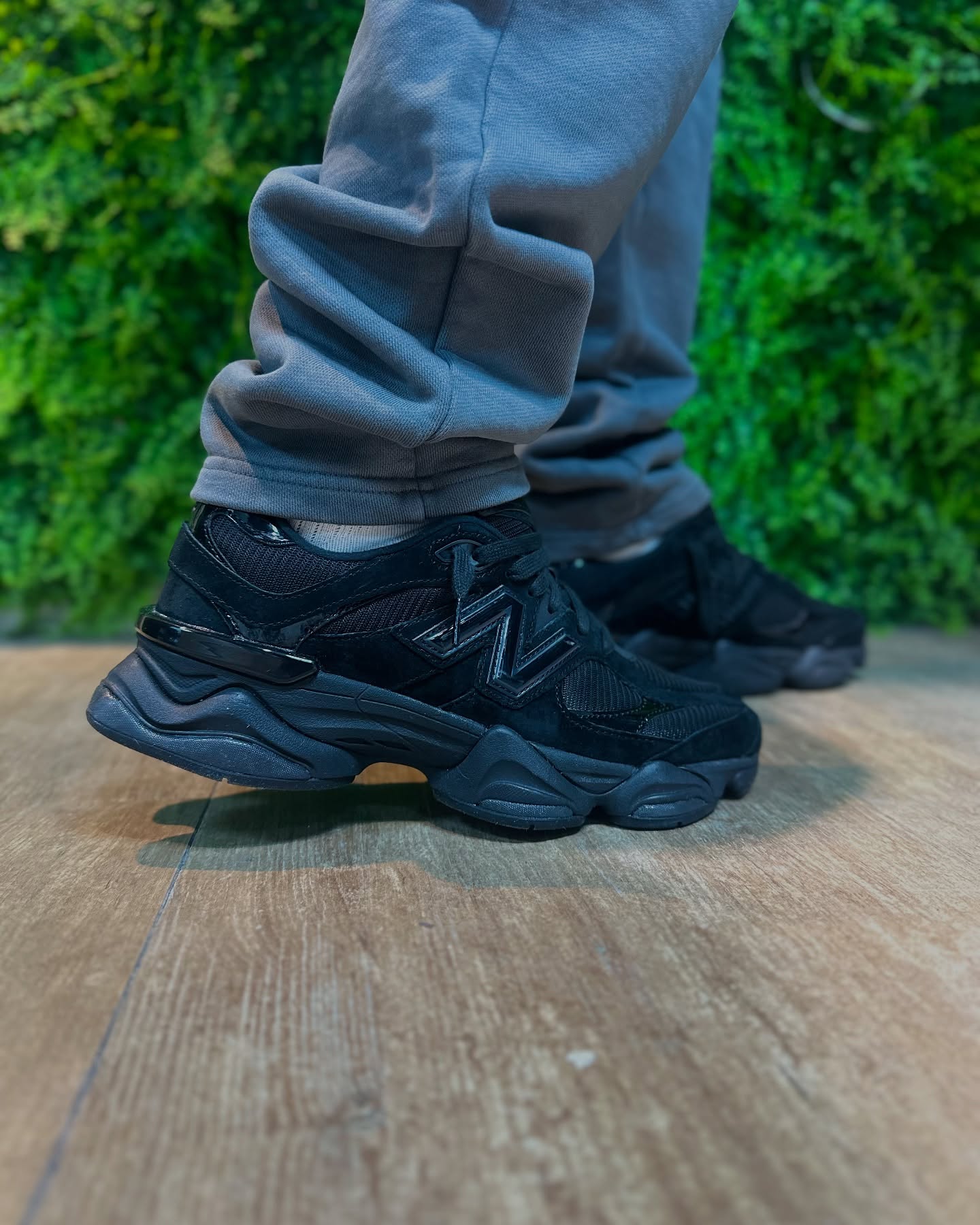 New Balance 9060 Triple Black Patent 