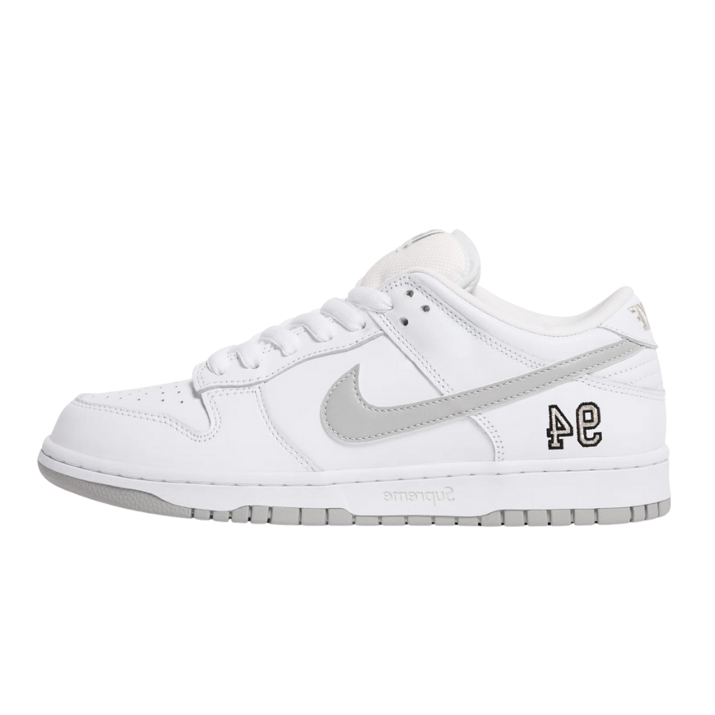 Nike SB Dunk Low Supreme 94 White Metallic Silver (SALE)