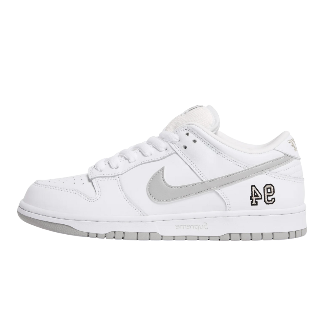 Nike SB Dunk Low Supreme 94 White Metallic Silver (SALE)