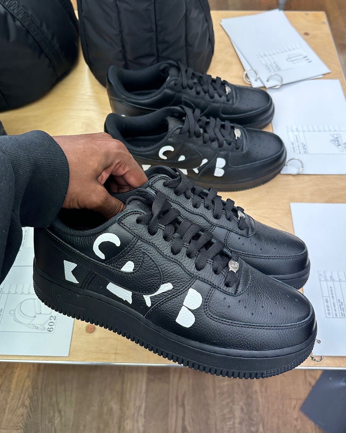 Nike Air Force 1 Low Retro SP BLACK Comme des Garçons Black
