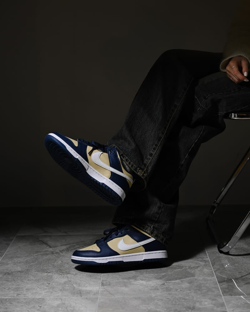 Nike Dunk Low Next Nature Midnight Navy Gold