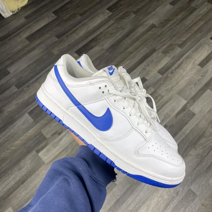 Nike Dunk Low White Hyper Royal