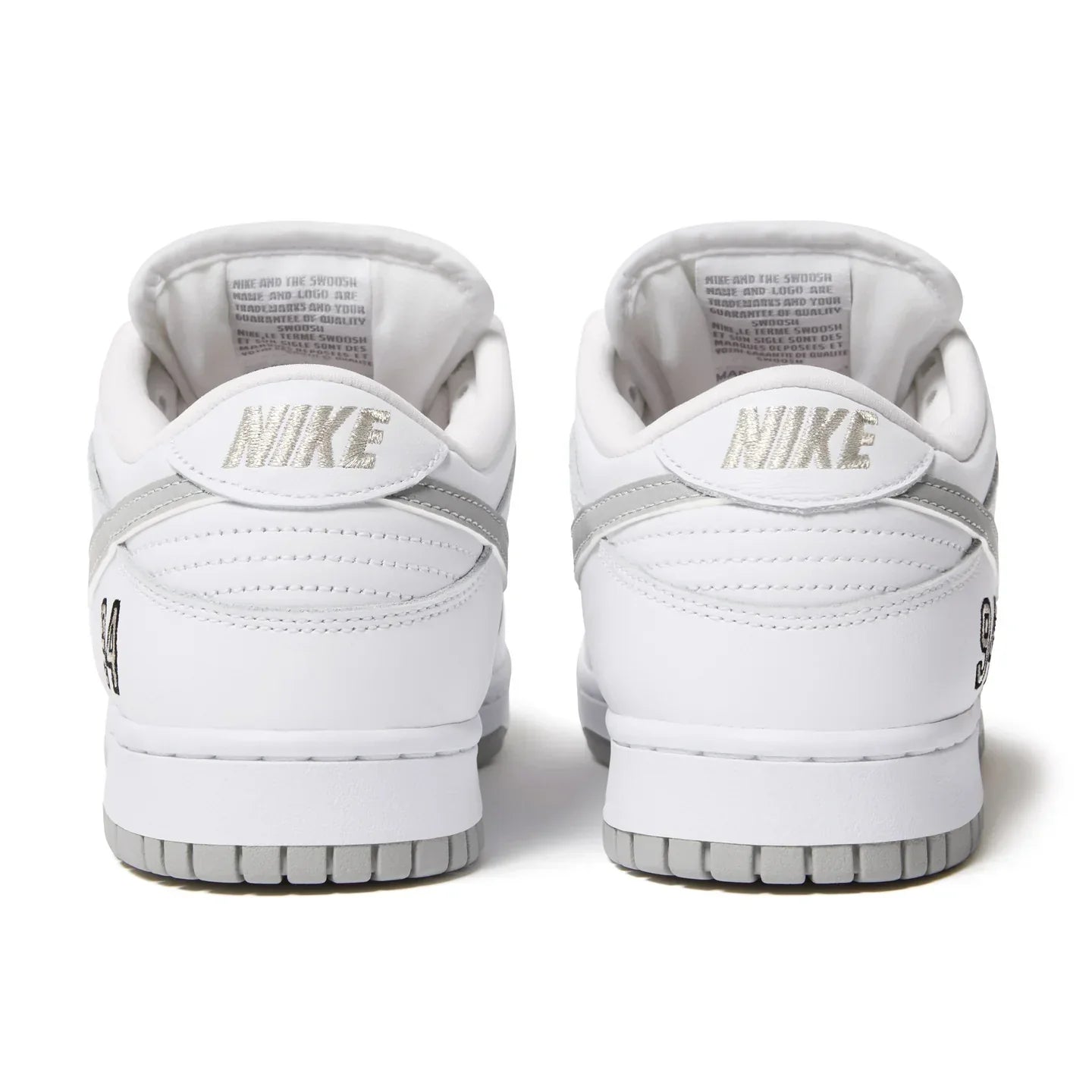 Nike SB Dunk Low Supreme 94 White Metallic Silver