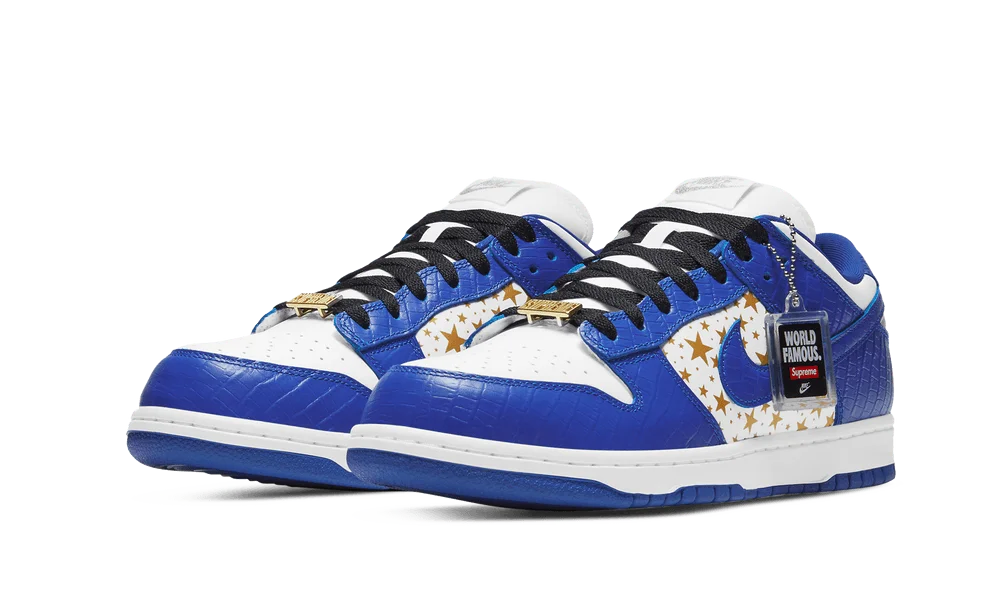 Nike SB Dunk Low Supreme Stars Hyper Royal