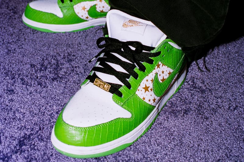 Nike SB Dunk Low Supreme Stars Mean Green