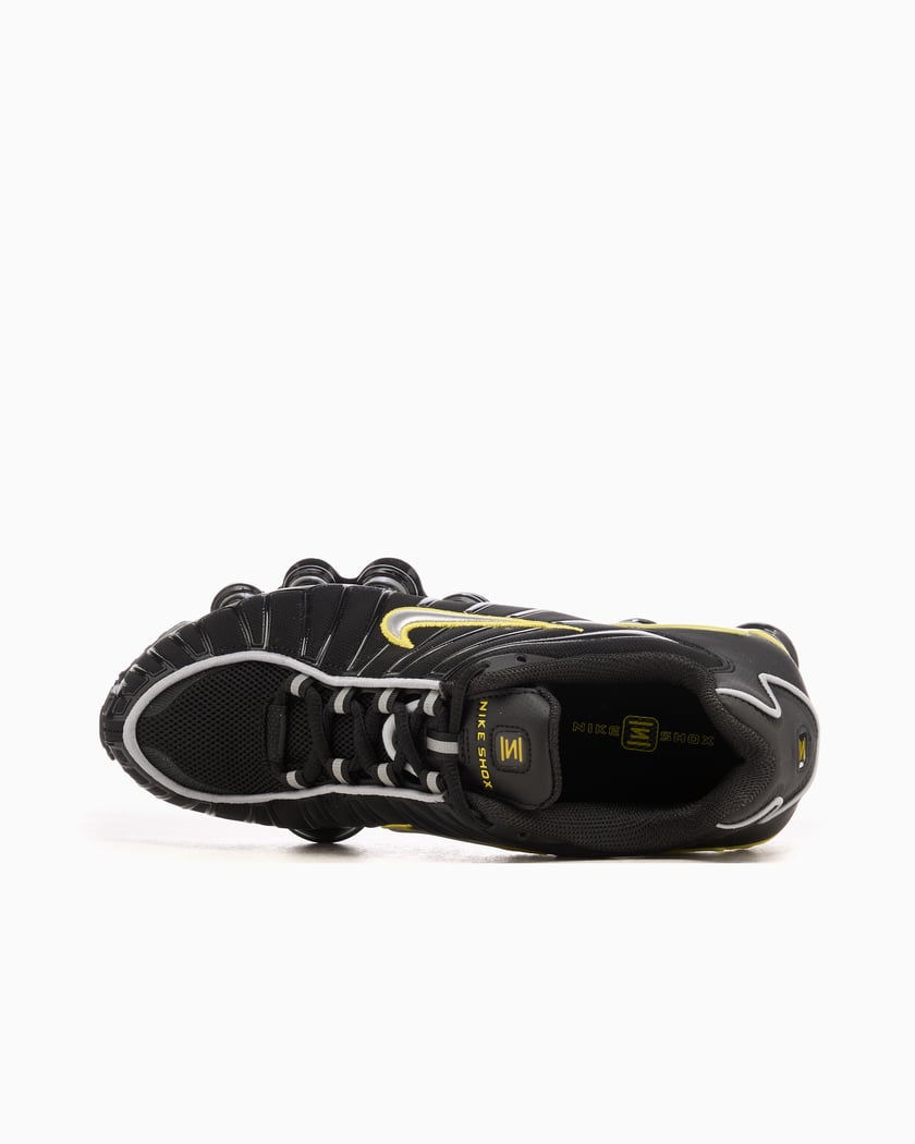 Nike Shox TL Black Dynamic Yellow Metallic Silver