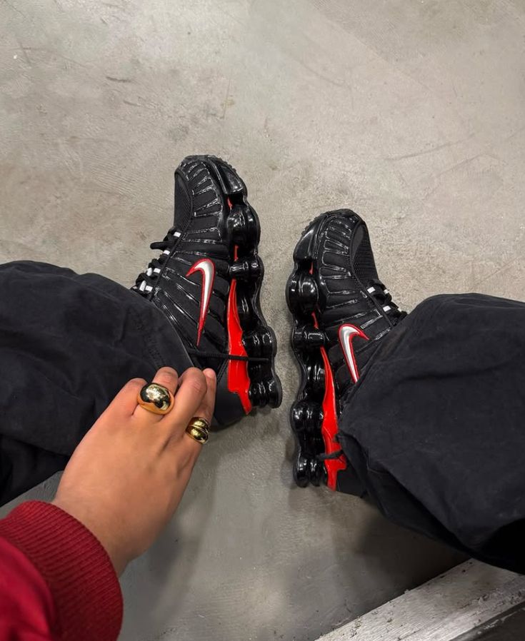 Nike Shox TL Black University Red