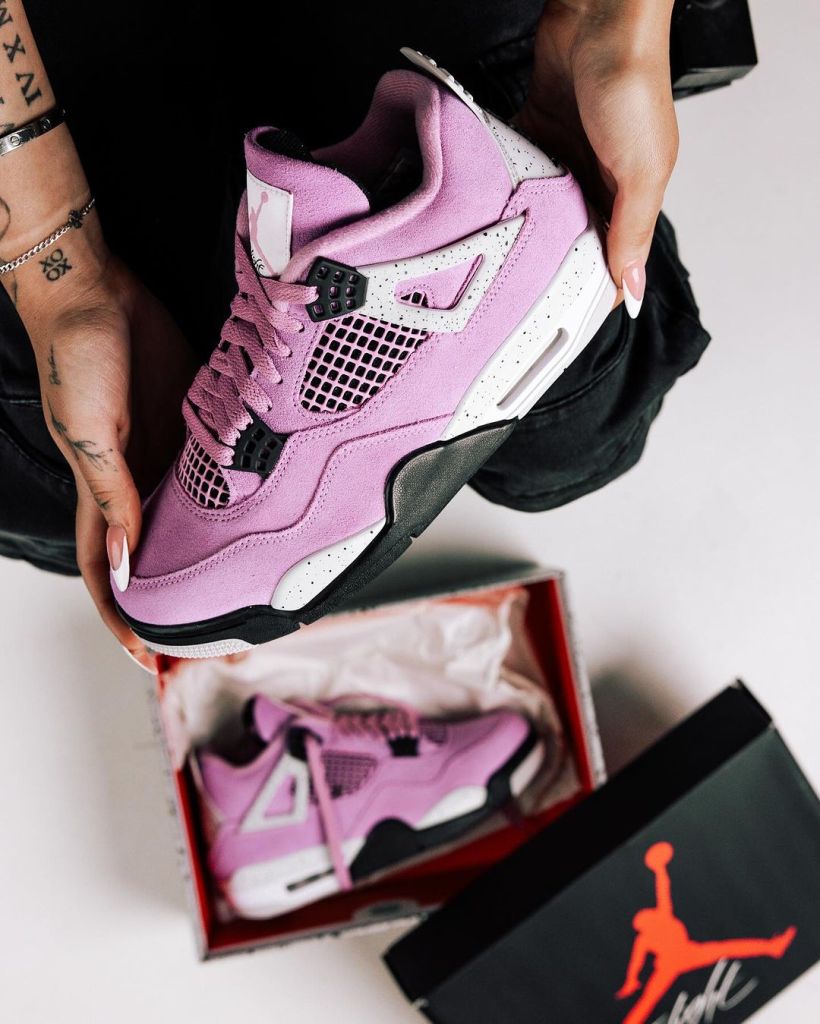 Nike Air Jordan 4 Orchidée (SOLDES)