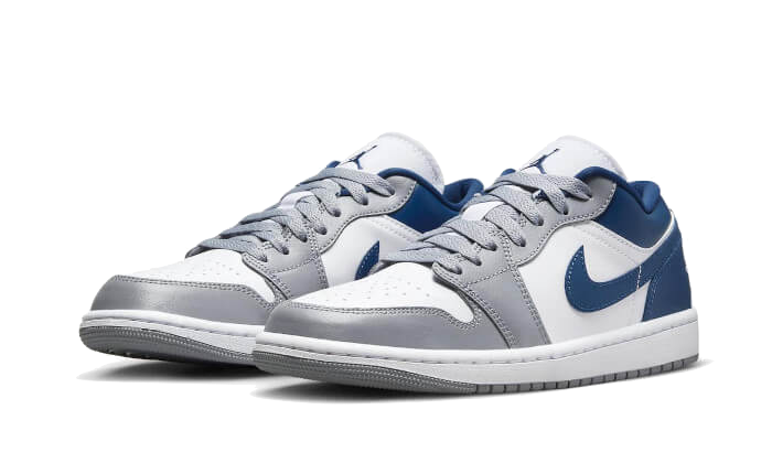 Air Jordan 1 Low Blanc Gris Bleu