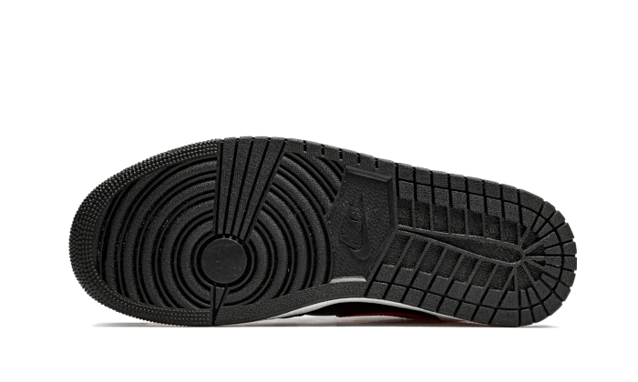 Air Jordan 1 Mid Noir Rouge Chili Blanc