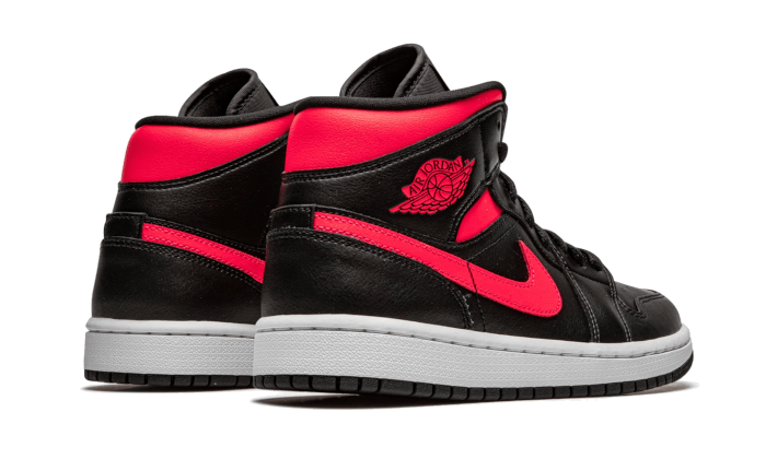 Air Jordan 1 Mid Noir Sirène Rouge