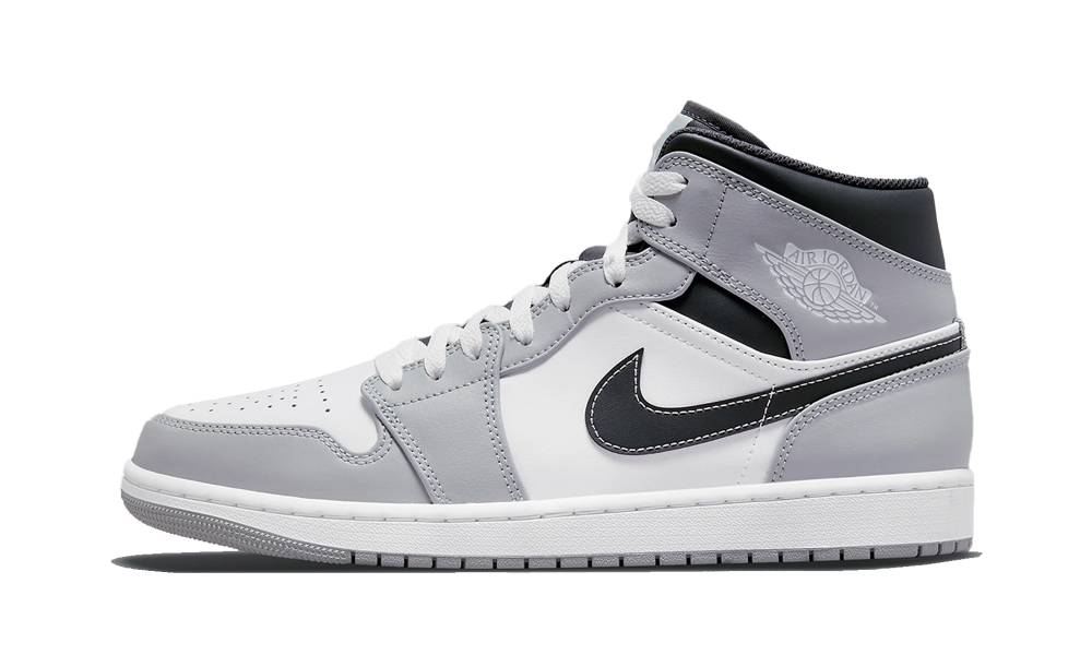Nike Air Jordan 1 Mid Gris Fumée Clair Anthracite