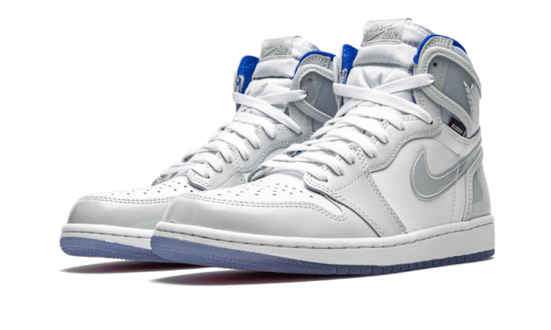 Air Jordan 1 Retro High Zoom Blanc Racer Bleu