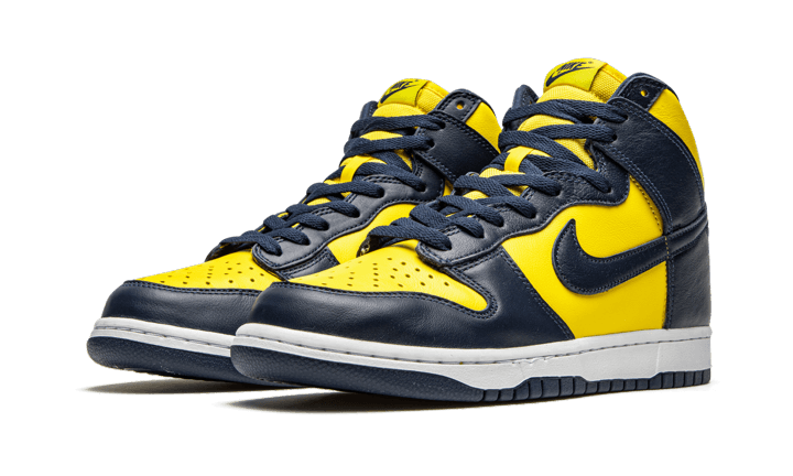 Nike Dunk High Maize &amp; Blue (Michigan)