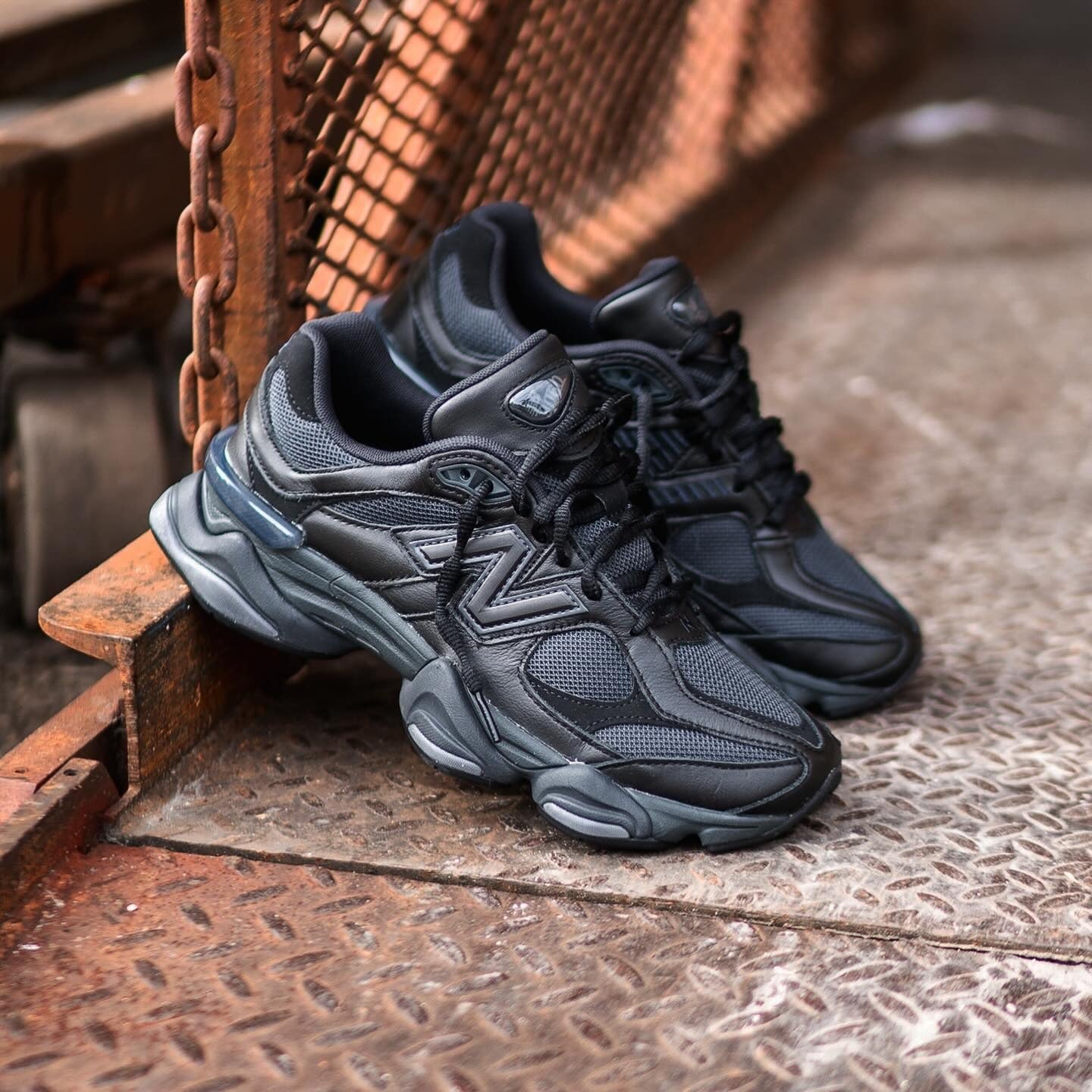 New Balance 9060 Black Leather (SALE)